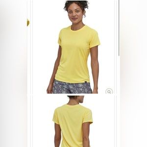 Short sleeve capiline yellow top - Patagonia
